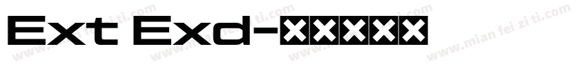 Ext Exd字体转换